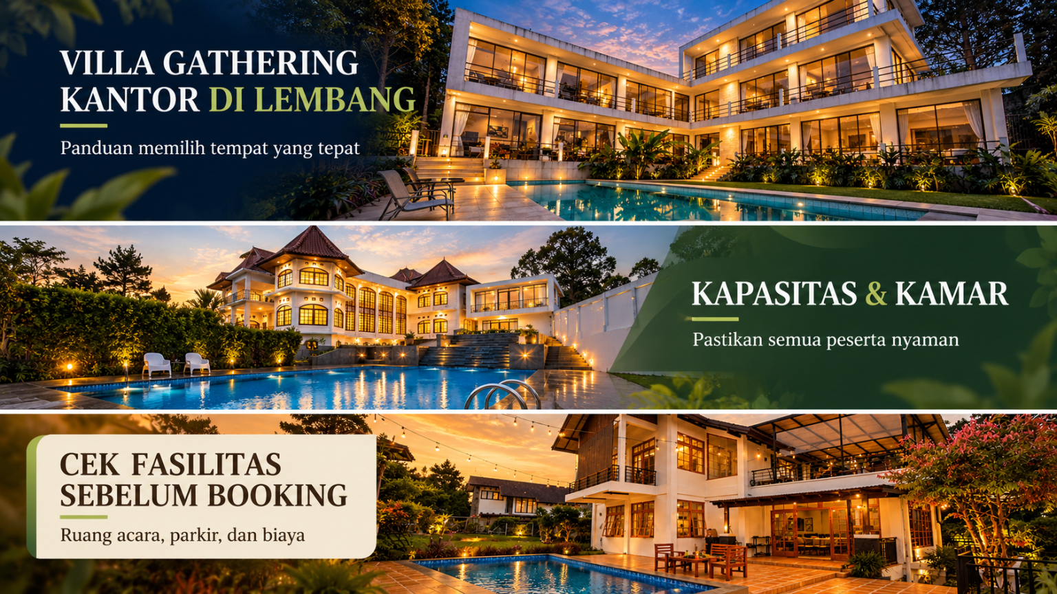 Villa untuk Gathering Kantor di Lembang: Cara Memilih Tempat yang Tepat